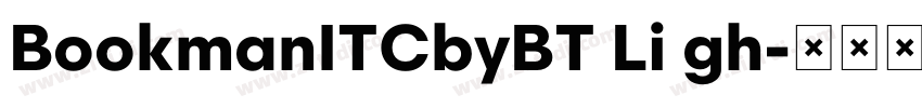 BookmanITCbyBT Li gh字体转换